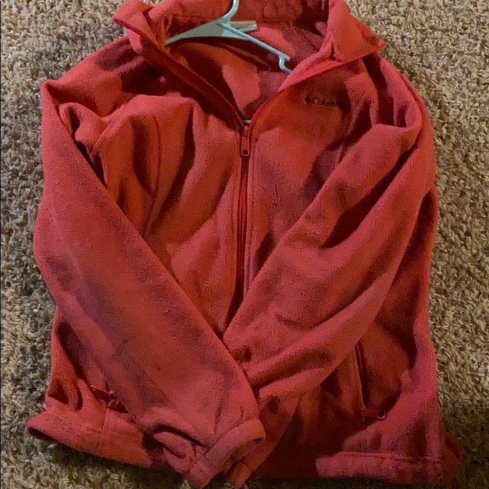 Pink zip up Columbia